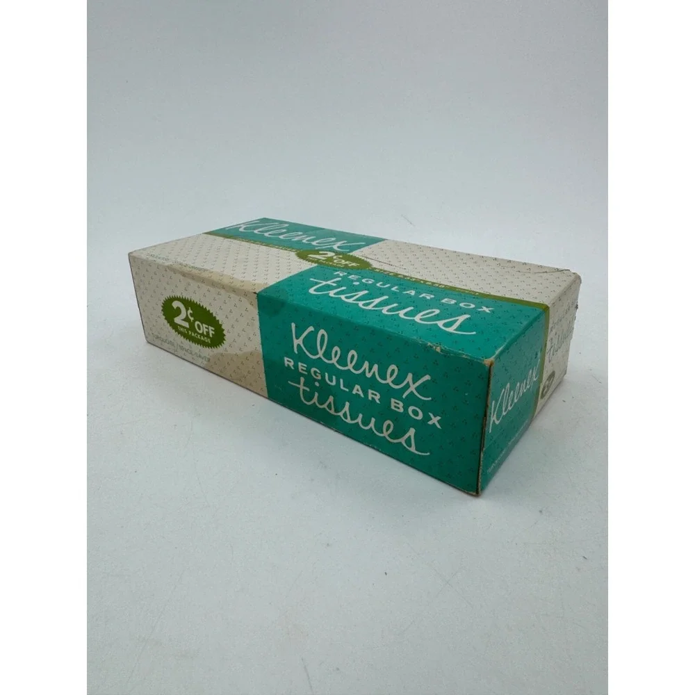 Vintage Kleenex Tissues‎ Pure White 1938 SIZE 9.33